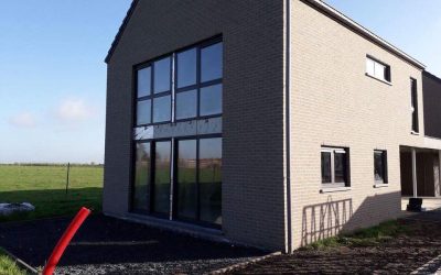 Châssis portes et fenêtres aluminium RAL 9004