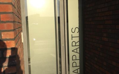 Portes en alu RAL 9009 à Visé (Liège)